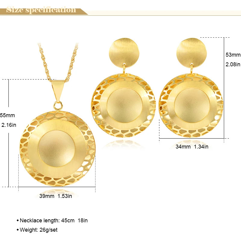 Комплект ювелирных изделий Sunny Jewelry для женщин колье серьги кулон романтические