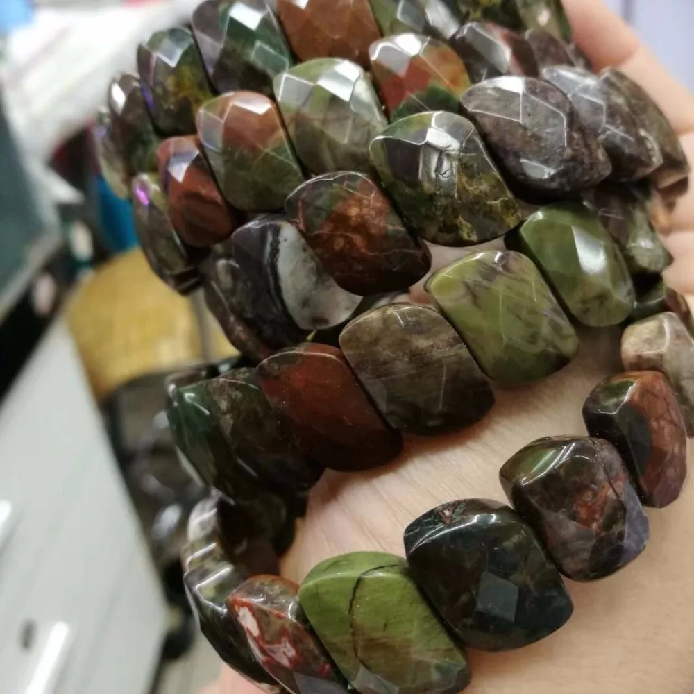 

natural rainforest agates bracelet natural stone bracelet DIY jewelry for woman for man wholesale !