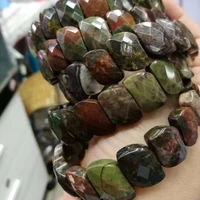 natural rainforest agate bracelet natural stone bangle diy jewelry for woman for man wholesale