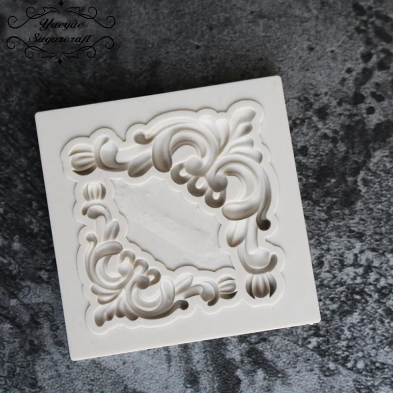 Yueyue Sugarcraft новейшая угловая силиконовая форма для помадки инструменты украшения