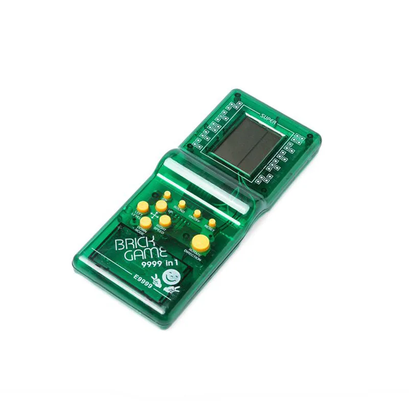 Прозрачный ручной классический Тетрис кирпичная игра игровой автомат детская