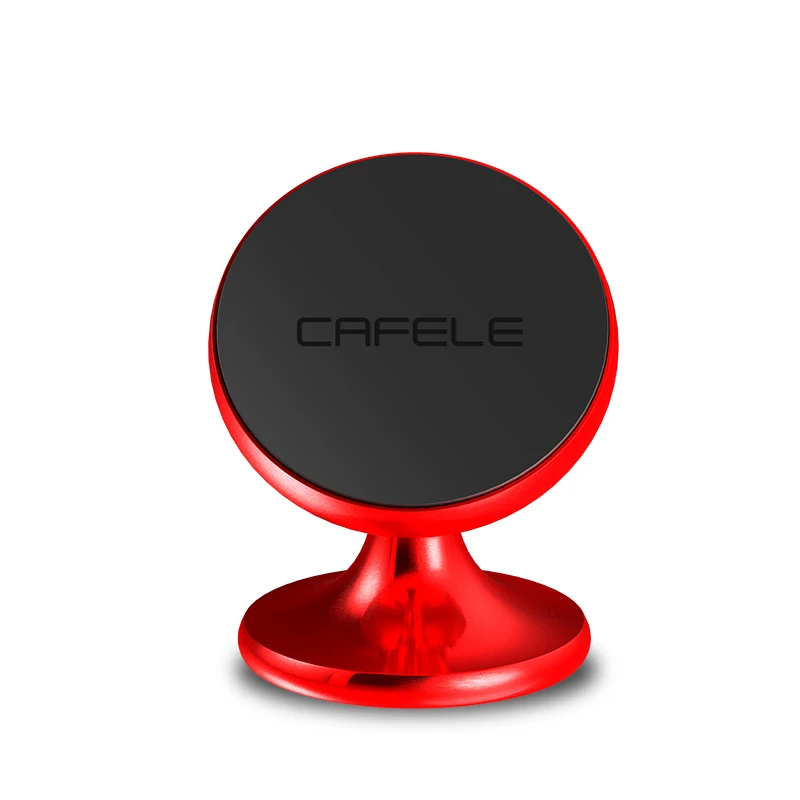 Red 1 Cafele 360 Rotatable magnetic car phone holder Stand For iPhone Samsung Xiaomi Magnet car Mobile Phone Holder support GPS - Цвет: Red 1