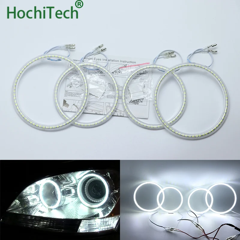 

Ультра яркий SMD белый светодиодный ангельские глазки комплект кольцевых гало дневные ходовые огни DRL