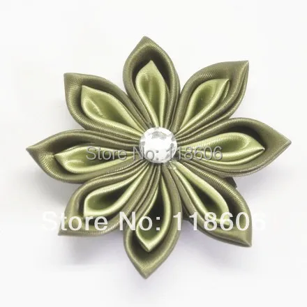 Горячая распродажа 50 шт./лот ручной работы Полиэстеровая атласная лента Kanzashi