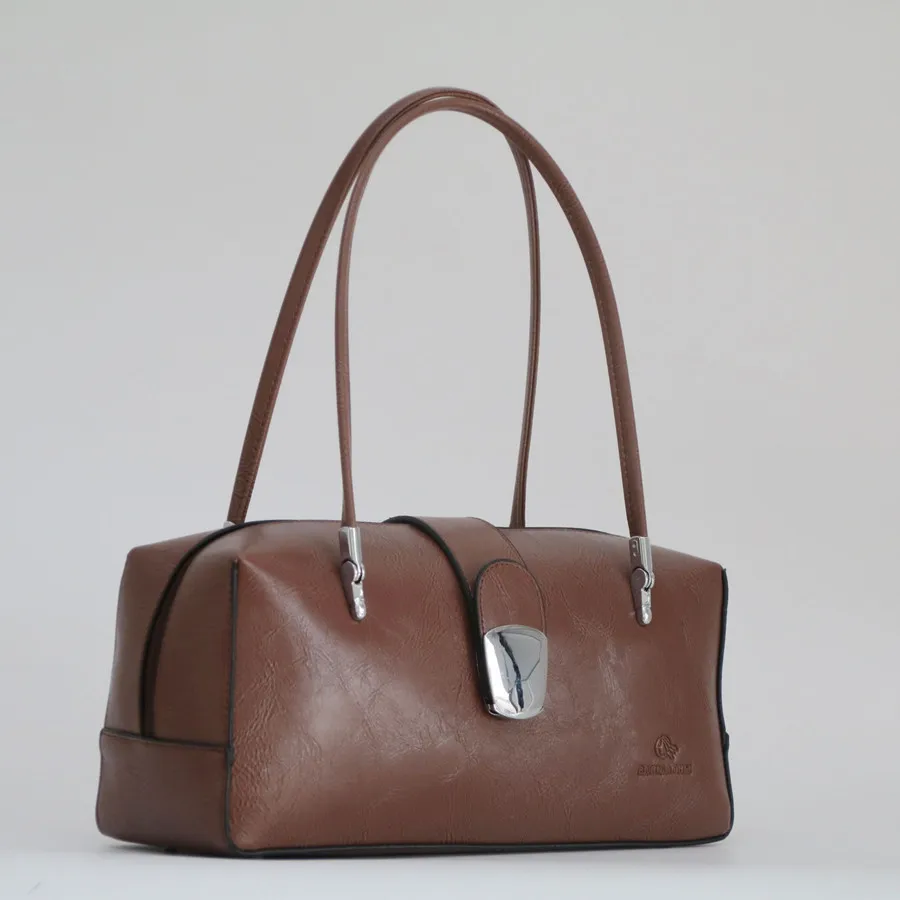 Leather Women Doctor Bag 2020 New Fashion Female Handbags Ladies' Shoulder Brand Simple Tote ~Big Capacity~20B45 |