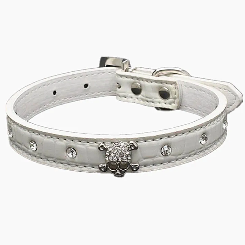 Ошейник из искусственной кожи стразы пряжки для щенка ошейники Перро
