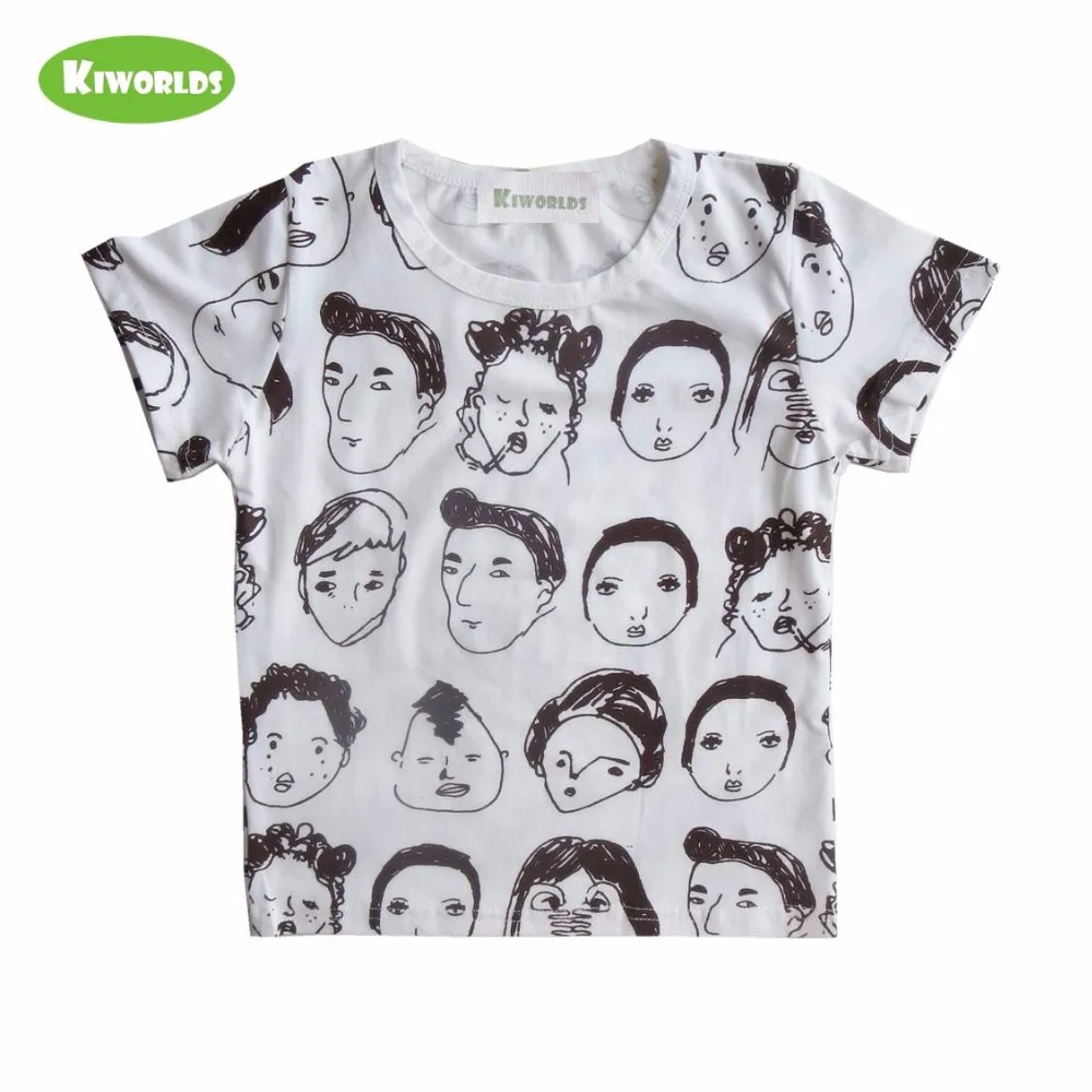 Летняя хлопковая футболка с коротким рукавом для мальчиков и девочек мягкая