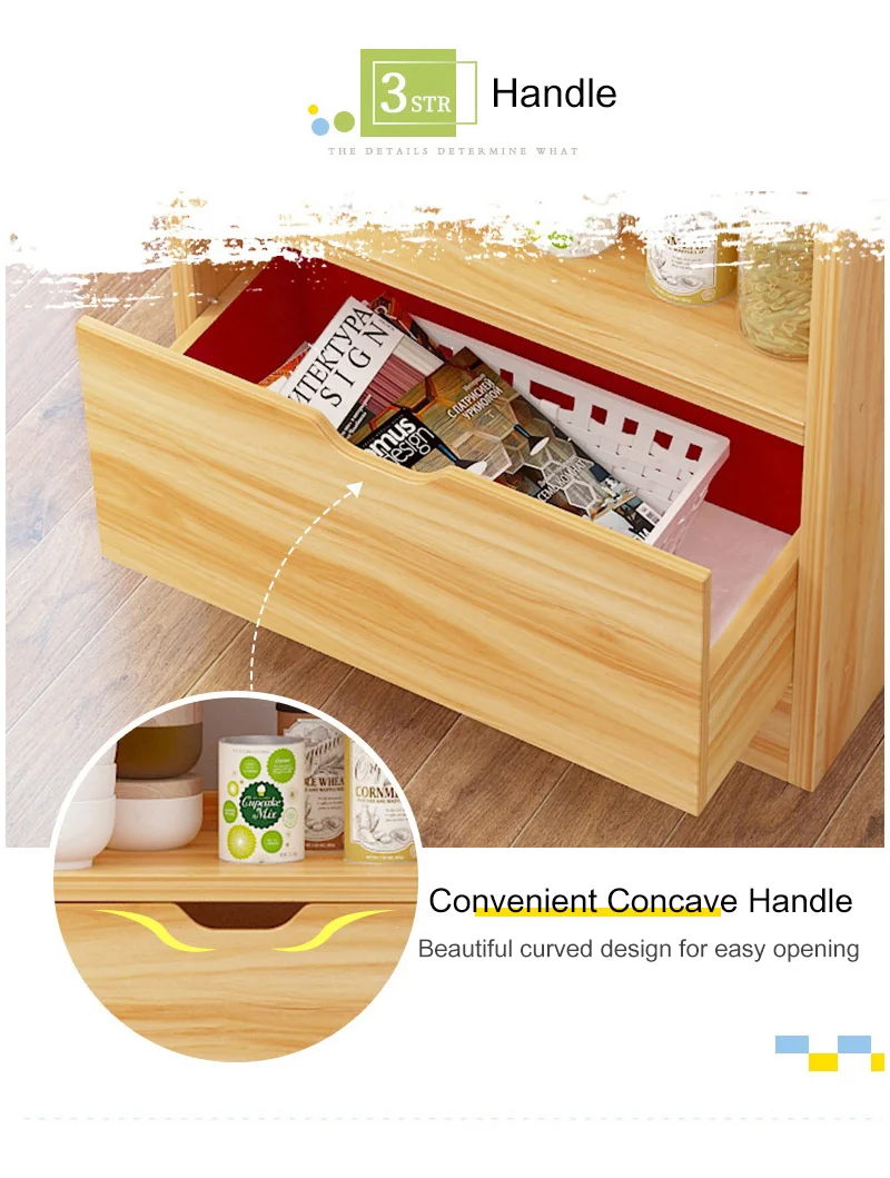 Sideboards Wooden Dining room cabinet Kitchenware organizer Storage Cabinets fashion kitchen Shelf home Furniture