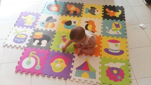 18pcs P008P014 30*30*1 см толстый развивающий детский игровой коврик-пазл, коврик для детей, мягкий коврик для ползания, нетоксичный детский игровой коврик для спортзала, коврик для обучения - Цвет: 18pcs P008P014