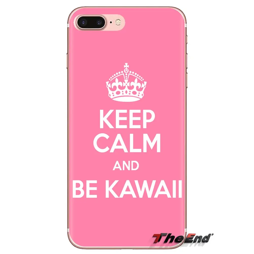 Чехлы для телефона Xiaomi Mi3 Samsung A10 A30 A40 A50 A60 A70 Galaxy S2 Note 2 Grand Core Prime Keep Calm And Be Kawaii Pink |