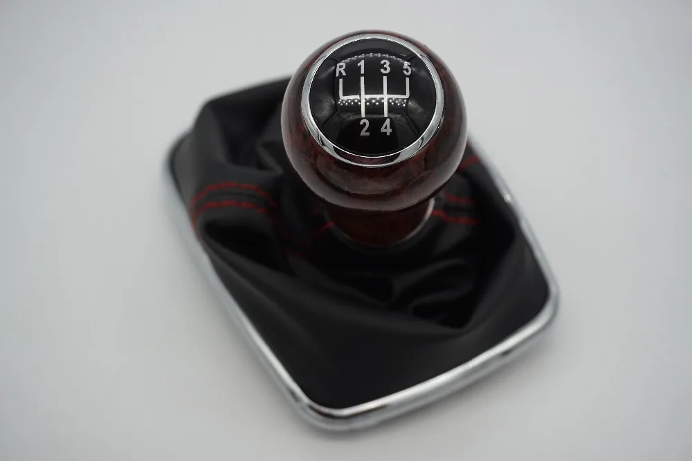 12 мм деревянное зерно рукоятка для рычага переключения передач Gaitor Boot 5 скоростей для Volkswagen VW 1999-2004 Golf 4 IV MK4 GTI R32 Bora Jetta