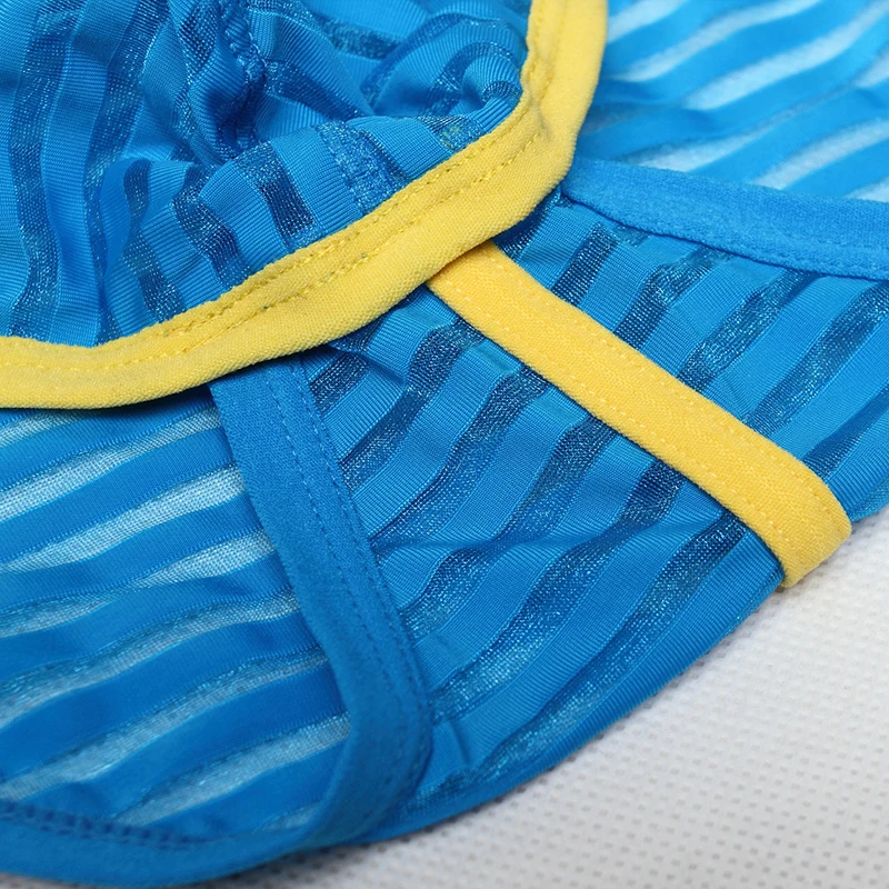 Трусы-брифы AIIOU мужские ультратонкие пикантное нижнее белье прозрачные дышащие