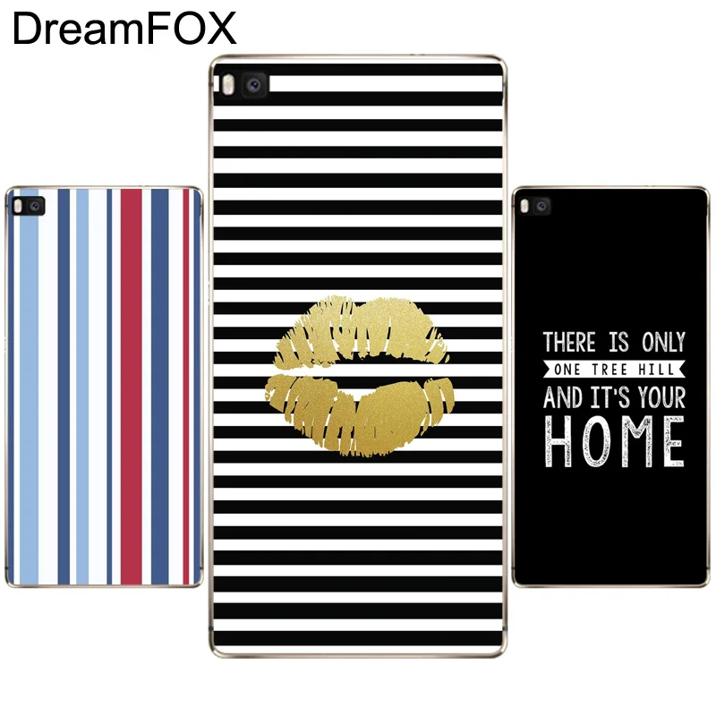 DREAMFOX N164 Мягкий силиконовый чехол из ТПУ с полосками для huawei P8 P9 P10 Lite Plus 2017 Honor 8 9 Pro