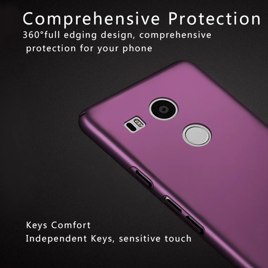 Luxury Design Frosted Phone Case For Original LG Nexus 5X H790 H791 H798 PC Full Hard Back Cover Bag |