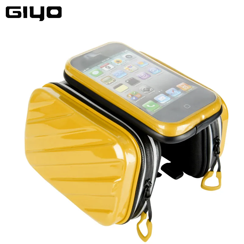 Giyo Bicycle Bag 4.7-5.5&quot Phone Case Storage For Bike Touch Screen Cycling Front Frame Top Tube Carrier Saddle s | Спорт и