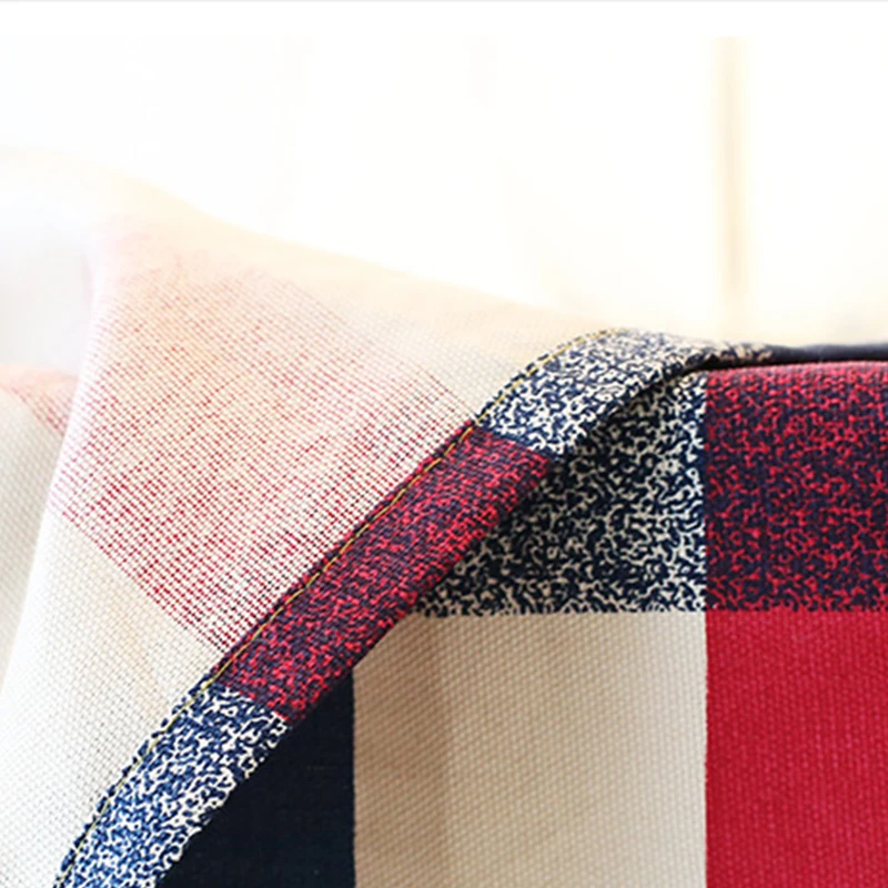 Средиземноморский хлопок Скатерть прямоугольная толстая красная плед печатных