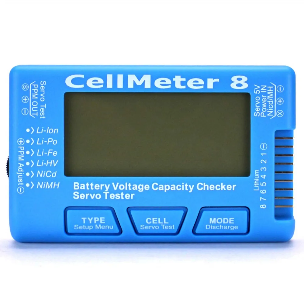 ЖК-дисплей цифровой аккумулятор Емкость Checker CellMeter RC CellMeter8 2-8S 4-8S Servo LiPo Li-lon NiMH тестер батареи RC CellMeter7
