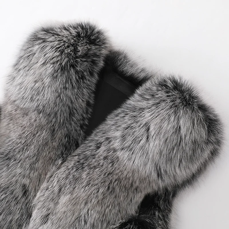 2008 New Slim and Fox Fur Coat JV19767 | Женская одежда