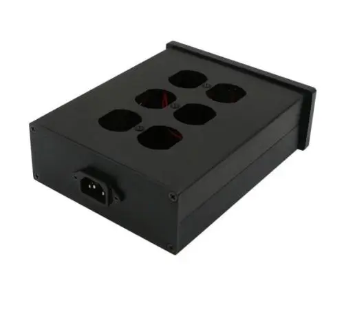 Полностью алюминиевый блок питания с шестью розетками/шасси цифровым дисплеем |