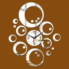 Новые 3d diy зеркальные часы настенные часы pared horloge часы винтажные большие декоративные для гостиной кварцевые акриловые