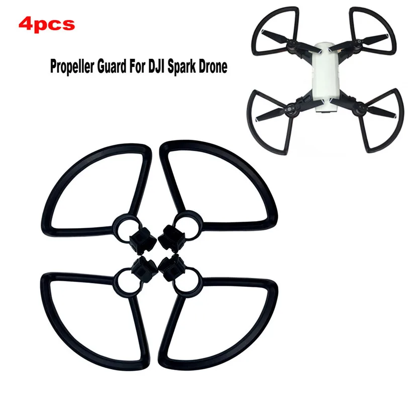 4 шт. реквизит Пропеллер Защита Бампер Лезвие Краш протектор для DJI Spark Drone Jul26