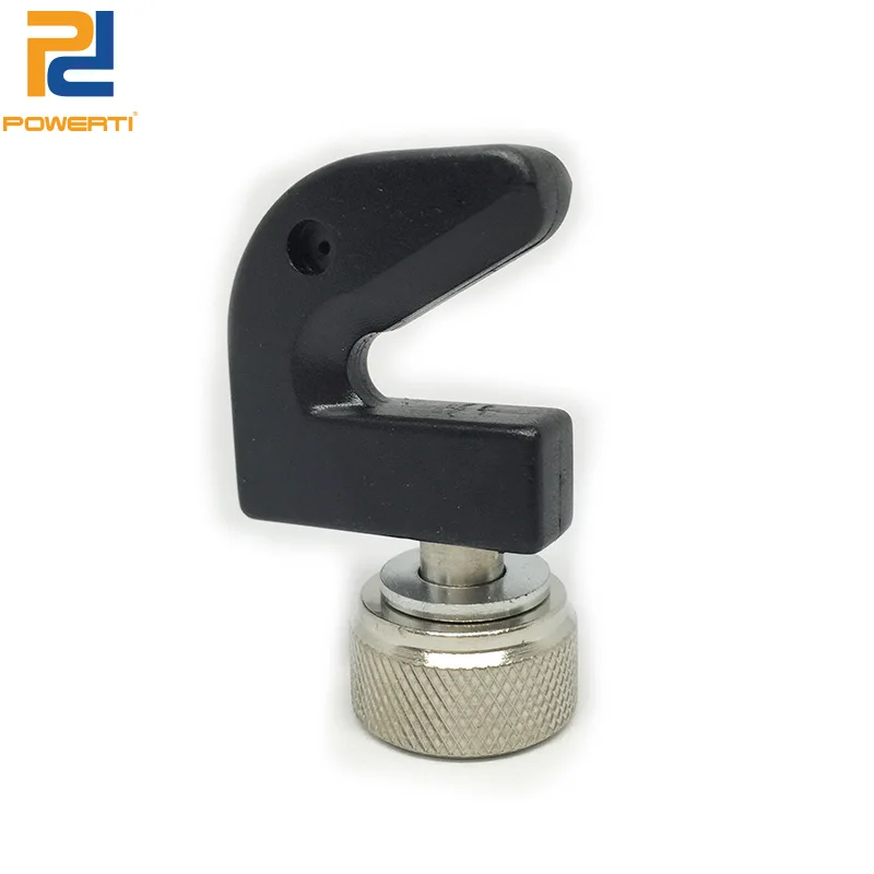 

POWERTI 1 шт. прочная Магнитная ракетка для бадминтона, U-образная машинка для шнуровки, инструменты, черный для ракетки