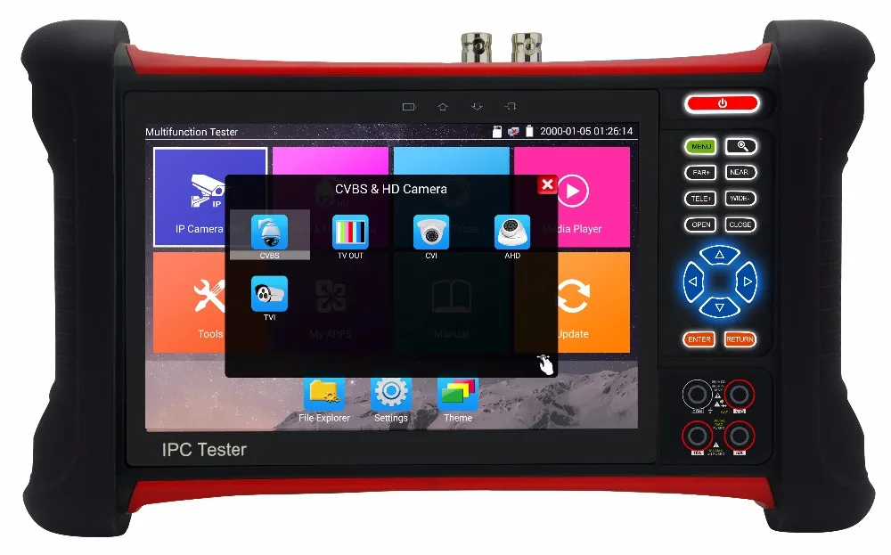 X7  cctv tester Series 7 inch touch screen CCTV Tester for 4K ,H.265 ,support IP ,CVI,TVI ,AHD ,Analog cameras all in one
