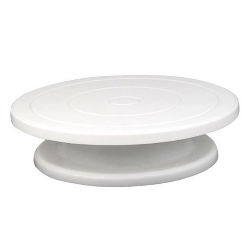 Plastic Cake Plate Turntable Rotating Anti-skid Round Stand Rotary Table J2Y | Дом и сад
