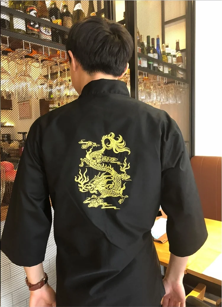 

(Hat-Apron-Shirt)Japanese chefs restaurant attendants catering stores and sushi masters Japanese style work clothes by