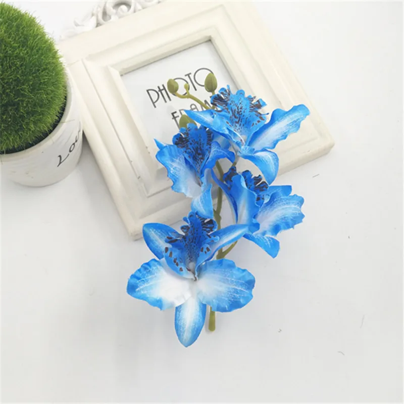 Искусственный большой букет орхидеи сделай сам декоративный цветок 10 см