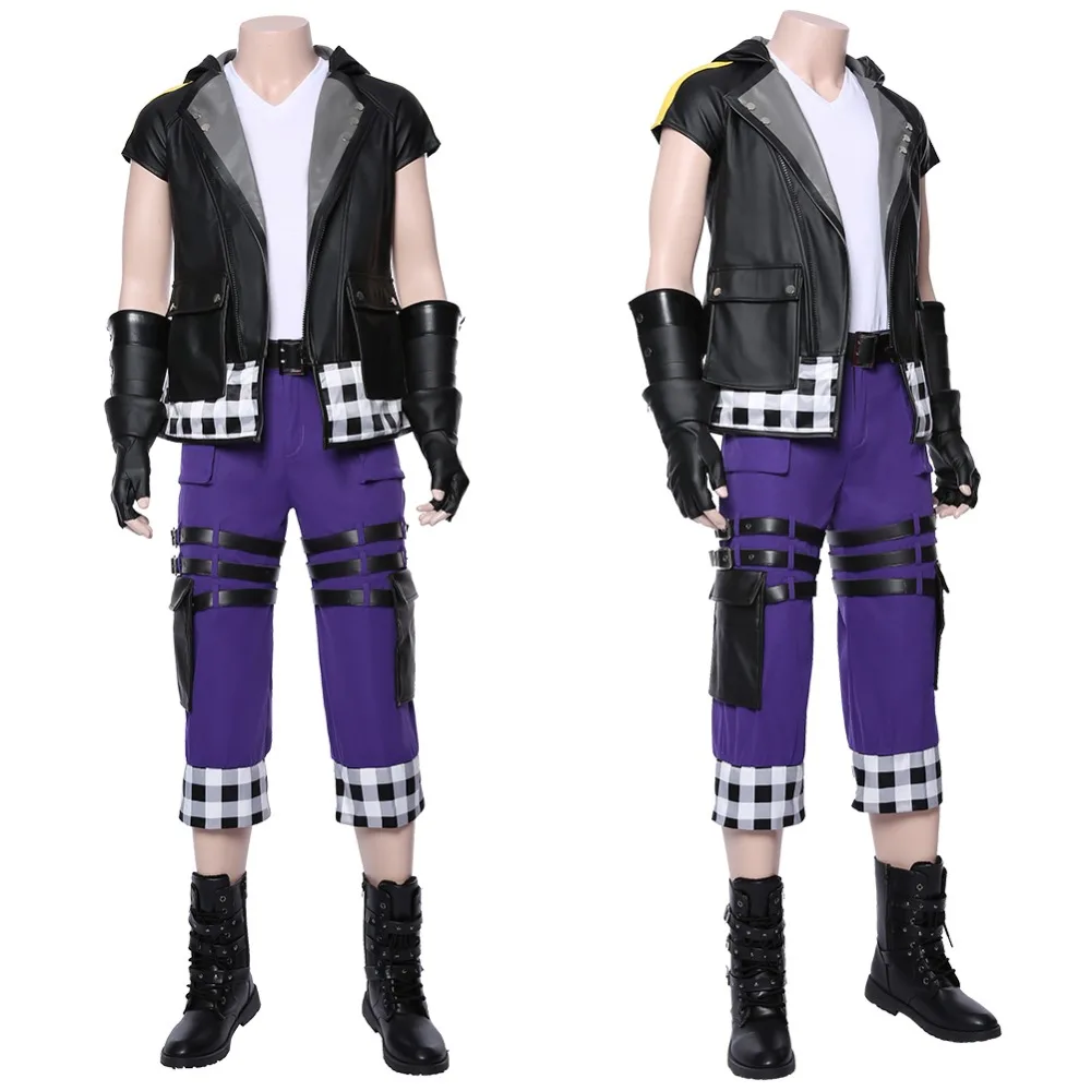 

Cosplay Kingdom Hearts III Riku Cosplay Costume Outfit Full Suit Halloween Carnival Cosplay Costumes