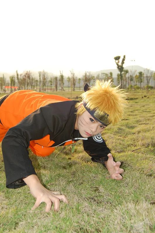 

Full Set Athemis Naruto Uzumaki Naruto Cosplay costume custom made size With Headband