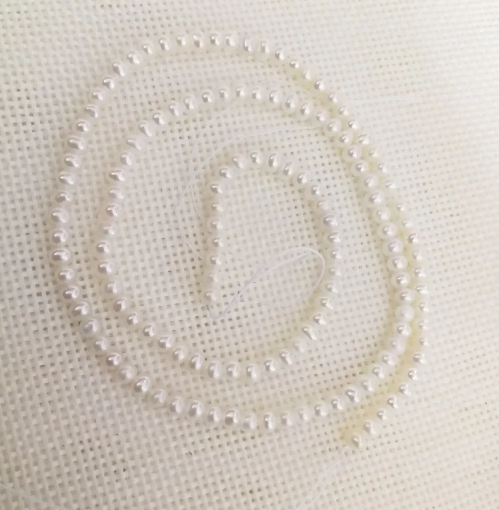 Genuine pearl 2.8mm - 3.2mm white freshwater loose beads DIY gift one strands Hole Approx 1mm 37CM 15'' | Украшения и
