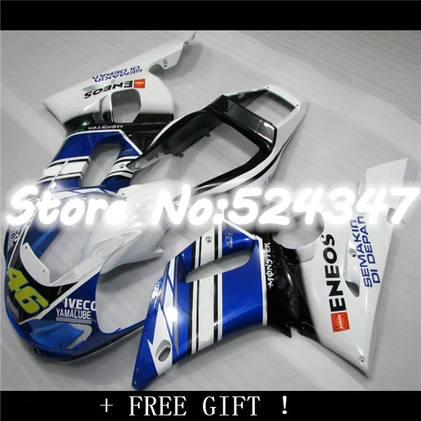 Nn YZFR6 сине белый YZF R6 98 99 00 01 02 K9256 YZF600 новый синий 1998 1999 2000 2001 2002 обтекатель для