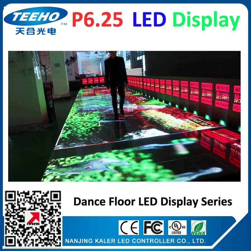 Goedkoop P6.25 Led Dansen Vloer Display Videowall Panel Dans LED Schermen Led Reclame Boards Stage Concert Bruiloft Vergadering