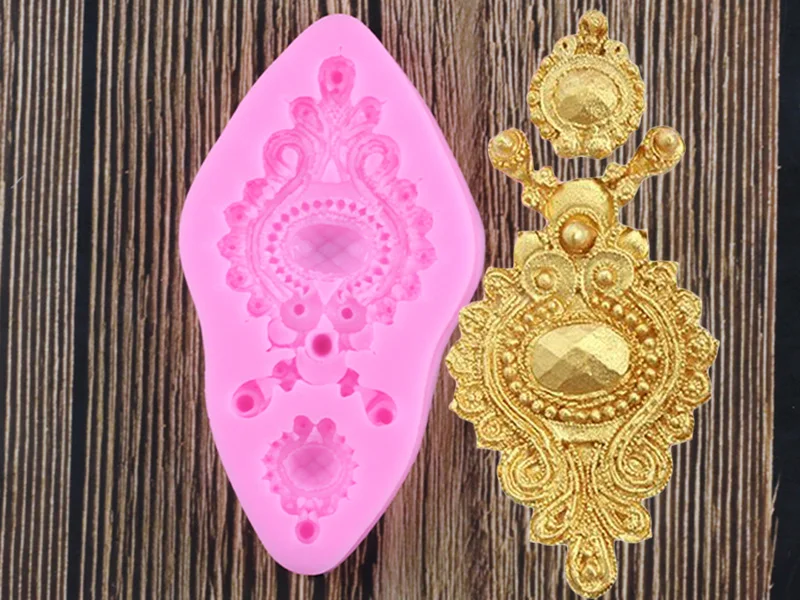 DIY бриллианты драгоценный камень силиконовые помадки формы старинные украшения торта инструменты Конфеты шоколадные формы для мастики