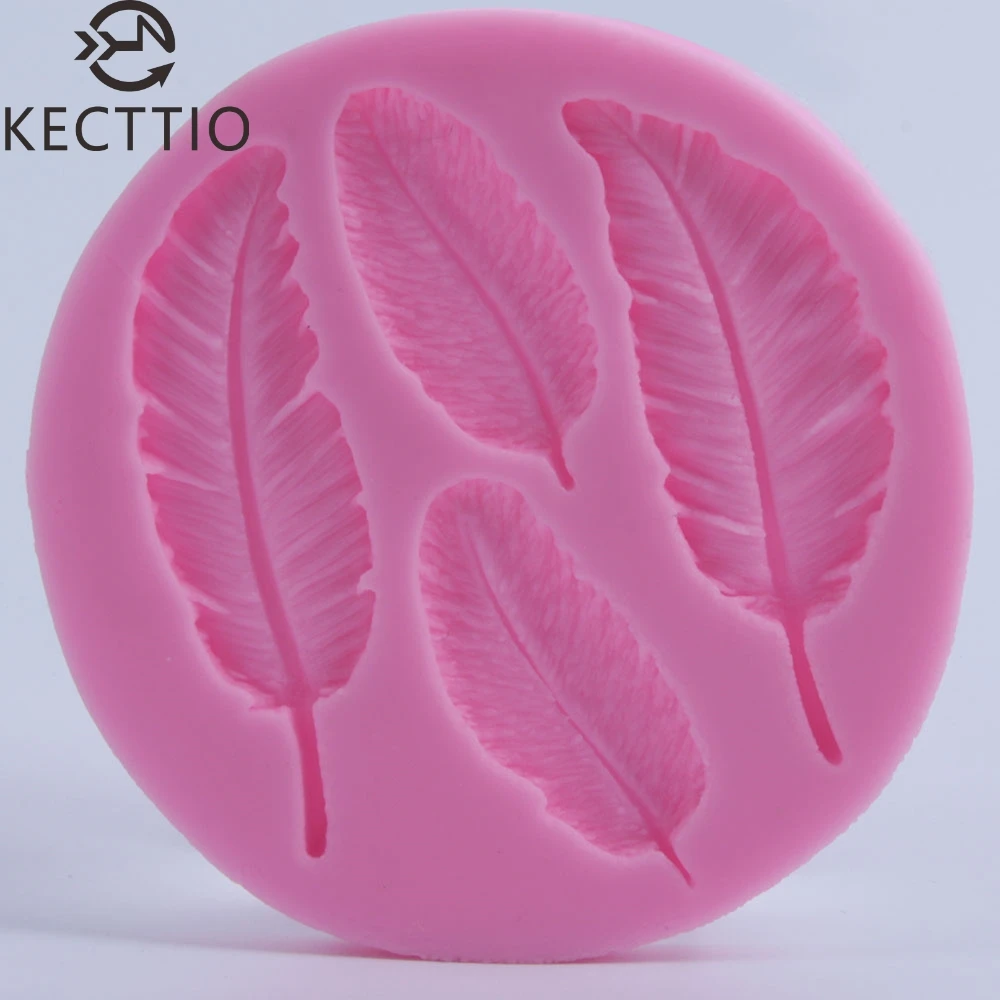 Птицы перья шоколад Сделай Сам помадка торт украшение силиконовая форма для