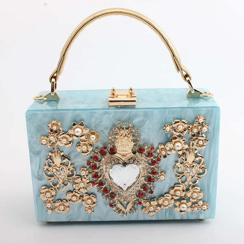 Сумка кошелек Haeart из акрила с бриллиантами для свадебной вечеринки|bag purse|mini