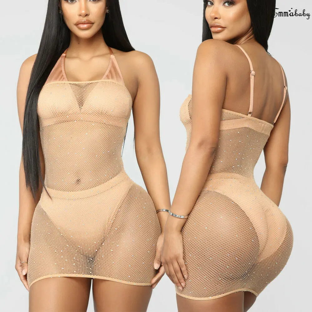 2021 Новое поступление летнее Сексуальное Женское Сетчатое прозрачное Прозрачное