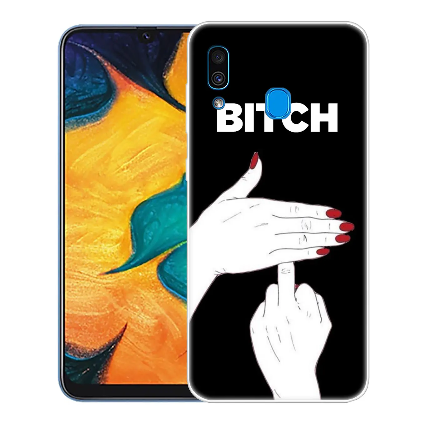 Жесткий чехол для телефона Lavaza Bitch Don't touch my phone Samsung Galaxy A70 A60 A50 A40 A30 A20 A10 M10 M20 M30 M40