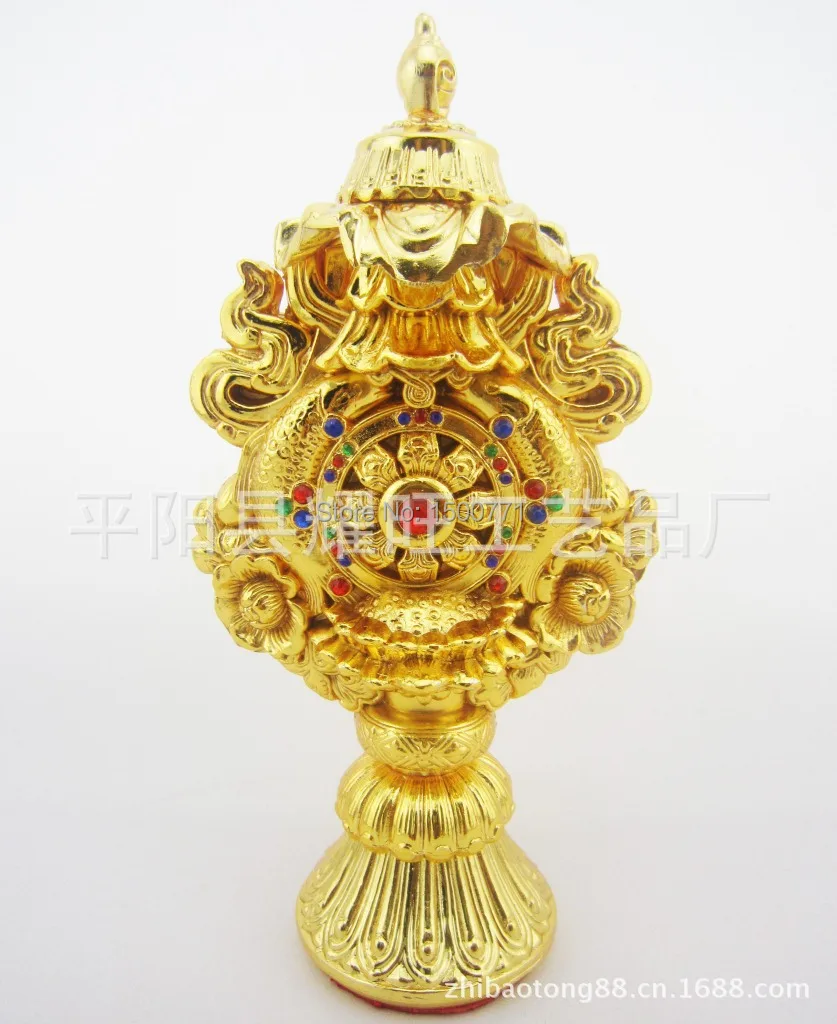 Тантрические предложения/Восемь благоприятных украшений/медный позолоченный