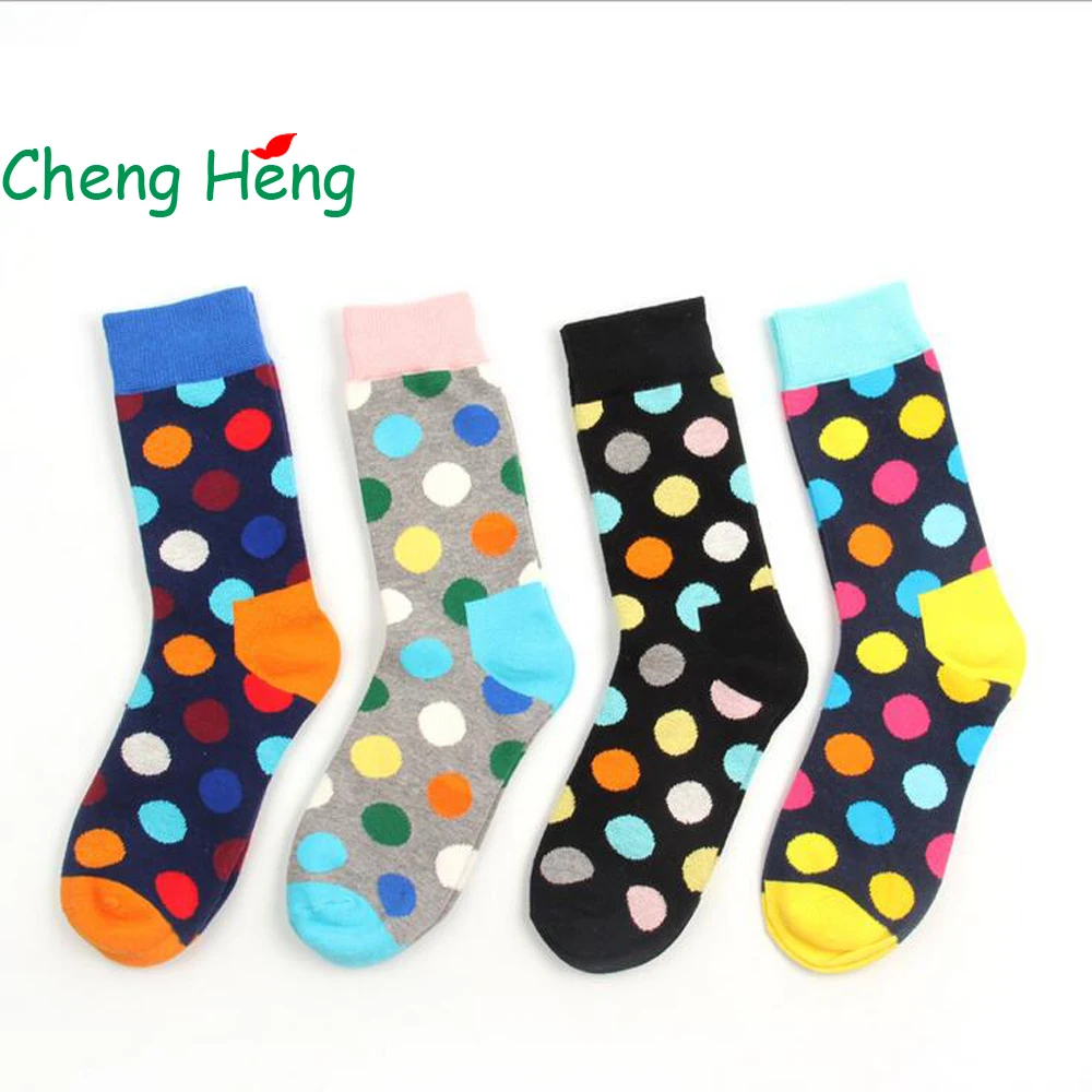 

12 наименований, горячая Распродажа, летние мужские хлопковые носки Cheng Heng в британском стиле, индивидуальные мужские носки средней длины с у...