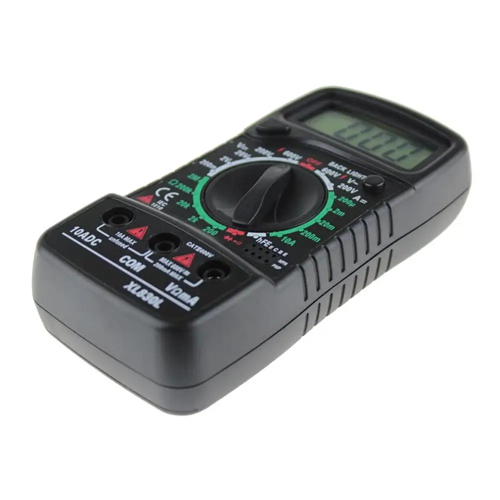 XL830L Цифровой мультиметр портативный AC/DC Измеритель Напряжения DC Амперметр