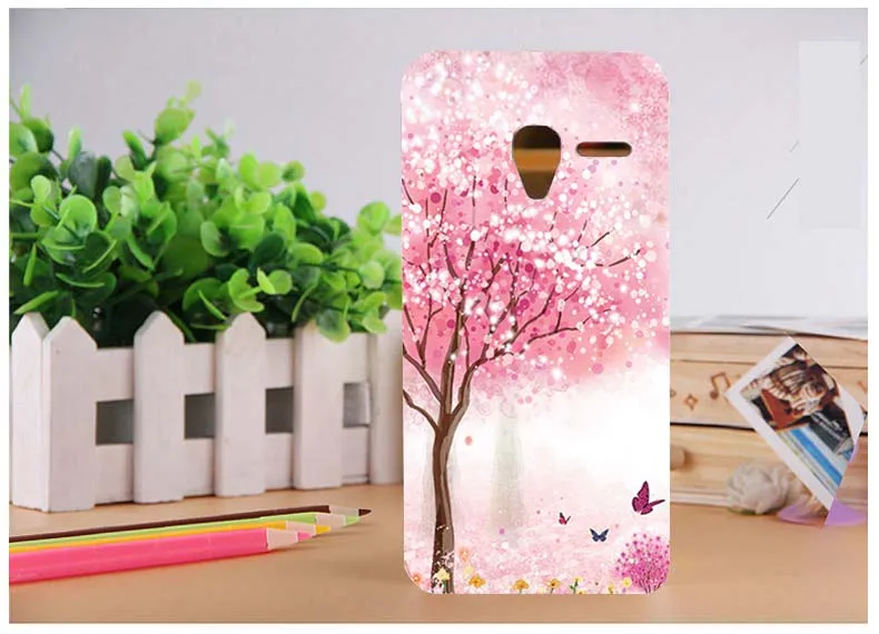 Чехол для Alcatel One Touch Pixi 3 4 дюйма OT 4013X 4013D 4050X чехол с подставкой и узорами