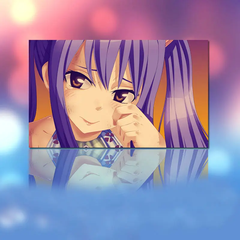 Модульная картина с хвостом Феи по номерам цифровая живопись в японском стиле