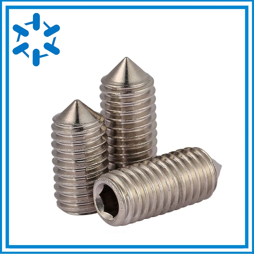 (100 шт./лот) Высококачественный DIN914 набор винтов из нержавеющей стали 304 M5 M6 M8 * L = 4 5