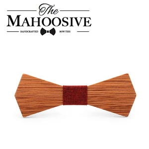 Mahoosive модные бриджи для мужских свадебных костюмов деревянный галстук-бабочка в форме бабочки бриллиантовые украшения