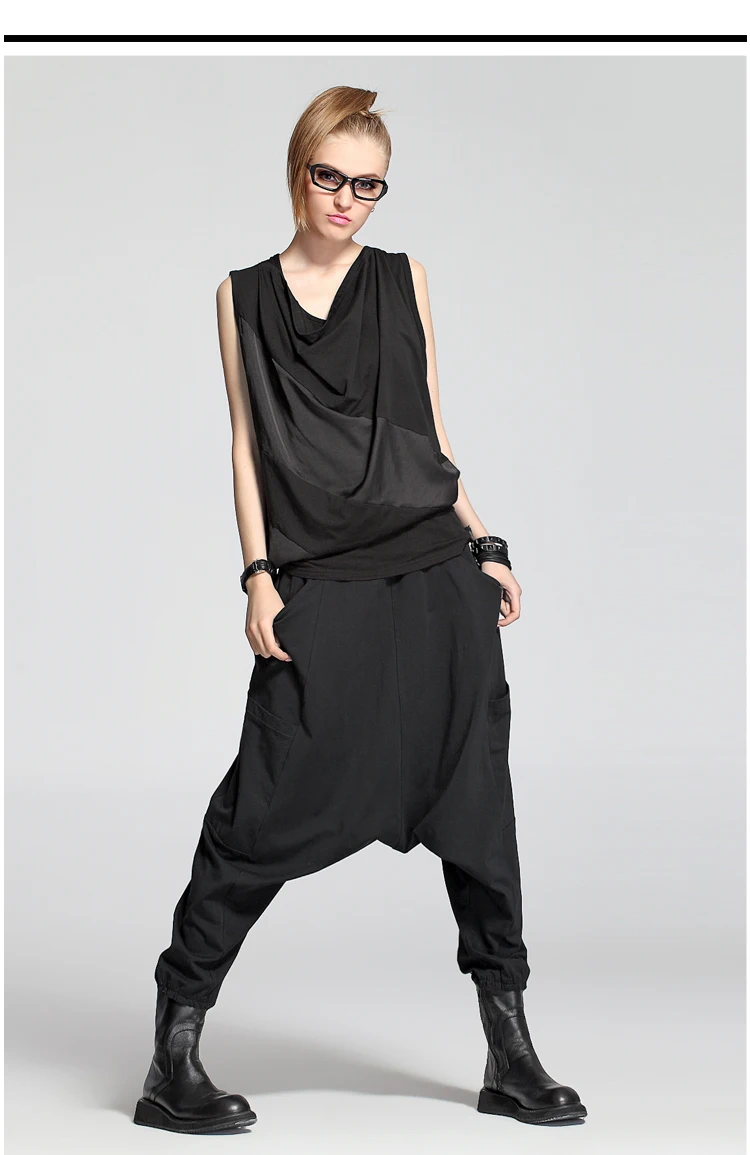 Осень-зима 2020 повседневные штаны с большими карманами и крестиком женские модные