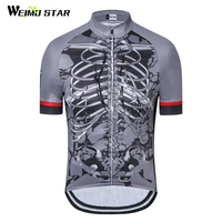 weimostar 2018 summer skeleton cycling jersey short sleeve outdoor sport bicycle cycling clothing mtb bike jersey ropa ciclismo