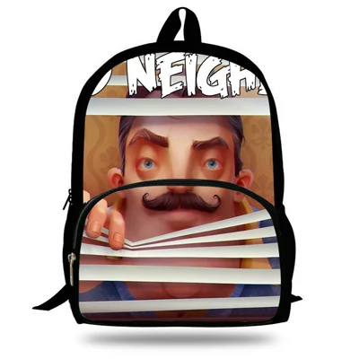 ZA3172 16-дюймовый Mochila Infantil игра Рюкзак Hello сосед сумка для Детский подарок мягкие рюкзаки для мужчин Для женщин сумки с узором для подростков - Цвет: ZA3172